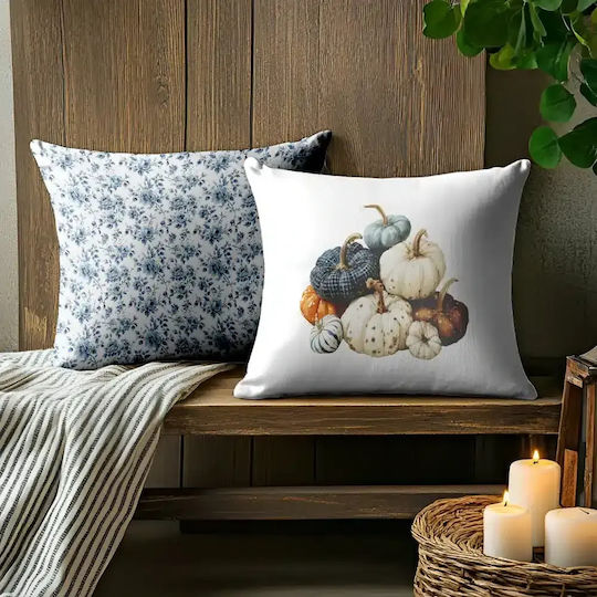 Borea Zierkissen Gedrucktes Design 8 Ecru 45x45cm
