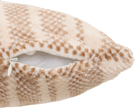 Διακοσμητική Μαξιλαροθήκη A-s Lary Fleece Beige 40x40εκ.