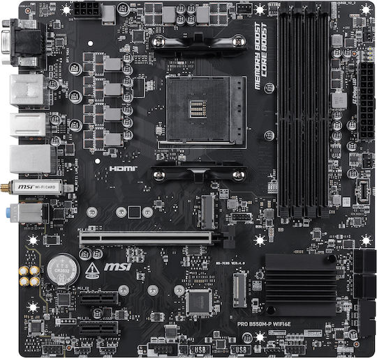 MSI Pro B550M-P Motherboard Micro ATX mit AMD AM4 Steckdose 7C95-202R