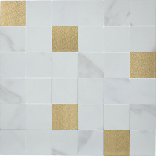 Αυτοκόλλητα Πλακάκια Σετ 2τμχ A-s Mina White 223869a 30.5x30.5 Πλαστικό Αυτοκόλλητα Πλακάκια Σετ 2τμχ A-s Mina White 223869a 30.5x30.5 Πλαστικό