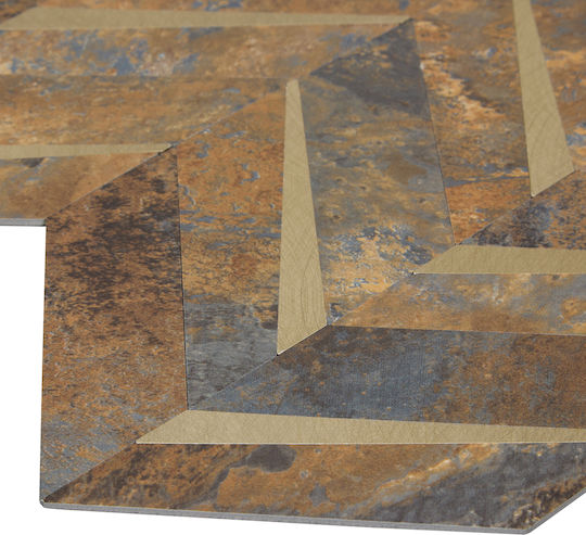 Αυτοκόλλητα Πλακάκια Σετ 2τμχ A-s Mina Brown 223868b 31x31 Πλαστικό