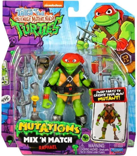 Tales Teenage Mutant Ninja Turtles Figură de Acțiune Mix 'n Match Raphael 12 Cm