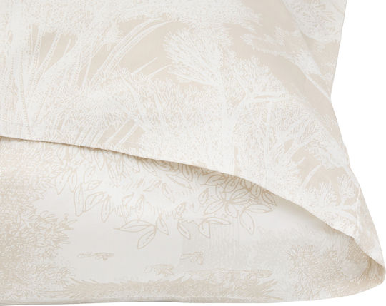 Cotton Duvet Cover Set 240x220cm Double With 4 Pillowcases A-s Jouy Double