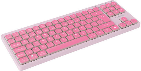 Canyon OnType 10 Kabellose Tastatur Englisch (US) Rosa