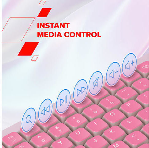 Canyon OnType 10 Kabellose Tastatur Englisch (US) Rosa
