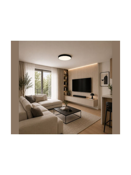 TK Lighting Πλαφονιέρα Οροφής με Ενσωματωμένο LED