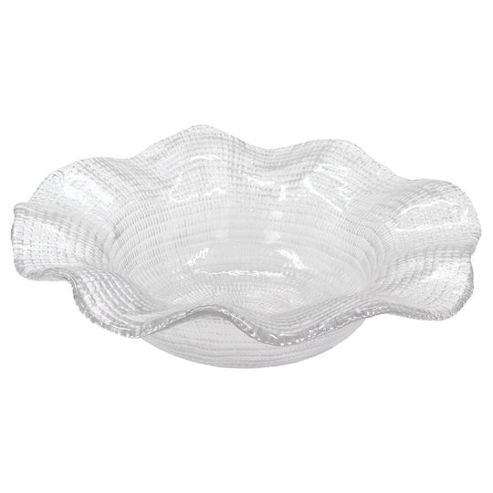 Keskor Dekorative Schale Glas Transparent 22x22x6cm