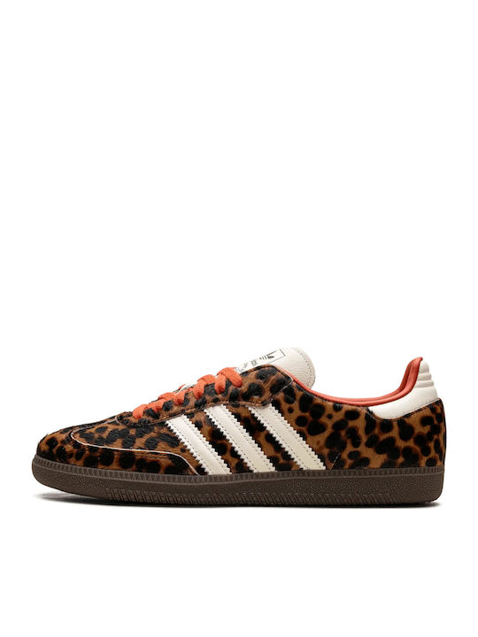 Samba Og Дамски Сникърси Червени Leopard