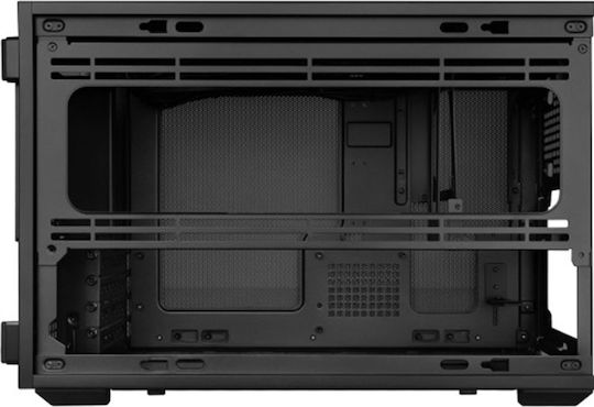 Lian Li DAN B4-mATX Micro Tower Компютърна кутия Сива Wood Edition Mesh TG Steel-Fabric Case