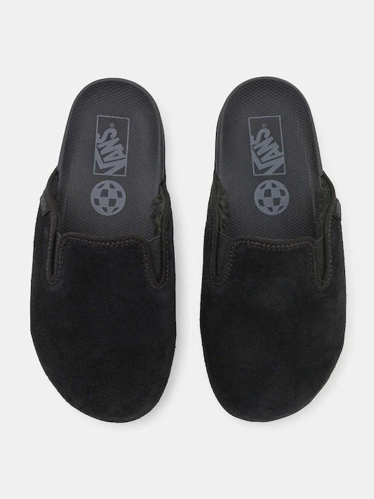 Suede Damen Hausschuhe Schwarze