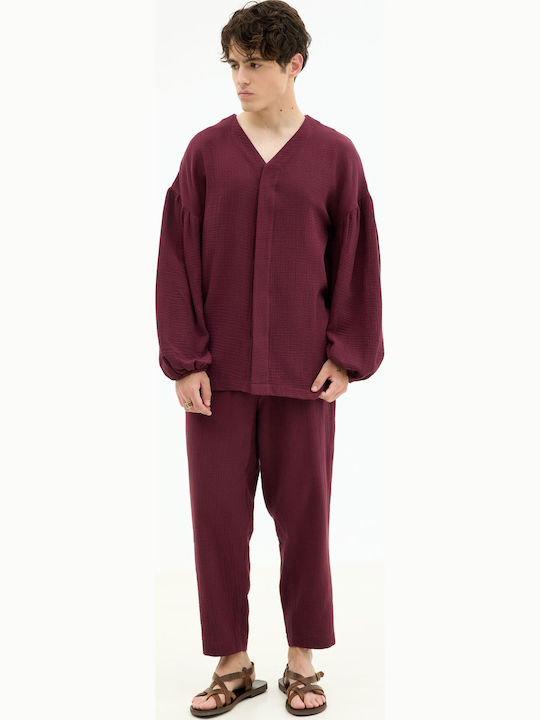 Burgundy Blouse