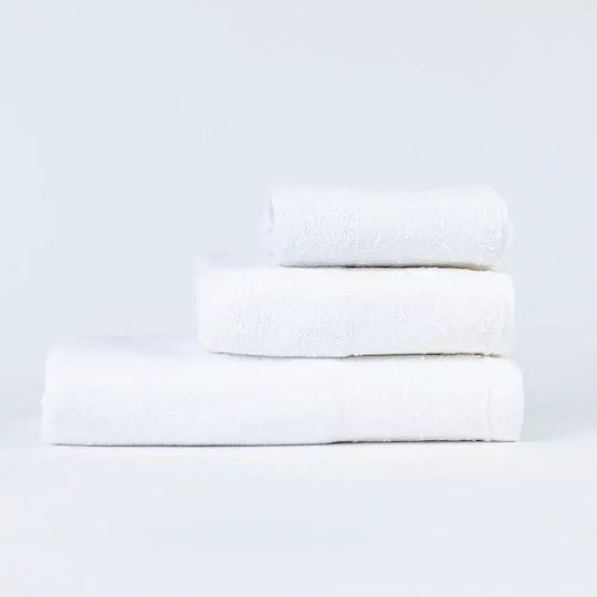 Borea Bath Towel Set 3 pcs White