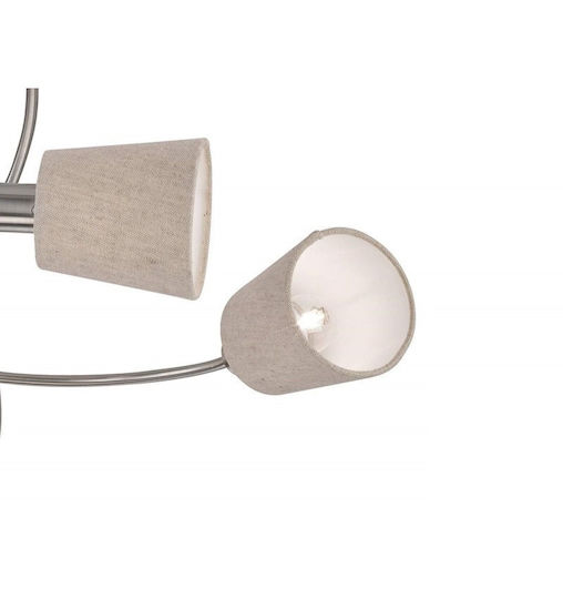 Zambelis Lights LED Комерсиално Линейно Осветление Светило Таван 7W Неутрално бяло с Регулируема Интензивност Ш8.7xД3.7см.