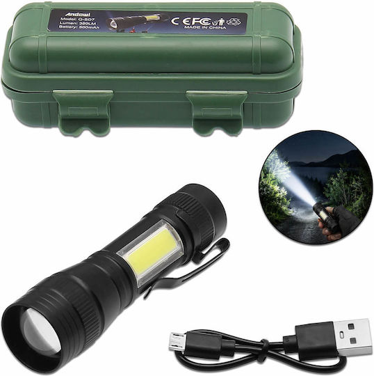 Andowl LED Flash Light IPX4 With Maximum Brightness 600lm