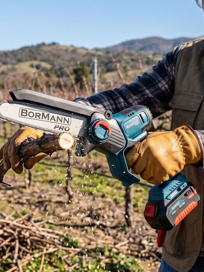 Bormann Pro BBP5441X22C Pruning Battery Chainsaw Brushless 20V 1.3kg with Blade 20cm