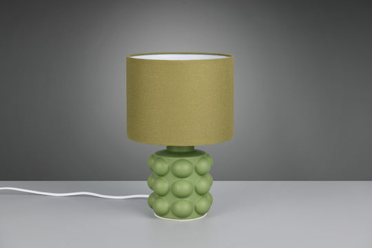Trio Lighting Lampă de masă pentru Soclu E14 cu Abajur Verde și Bază