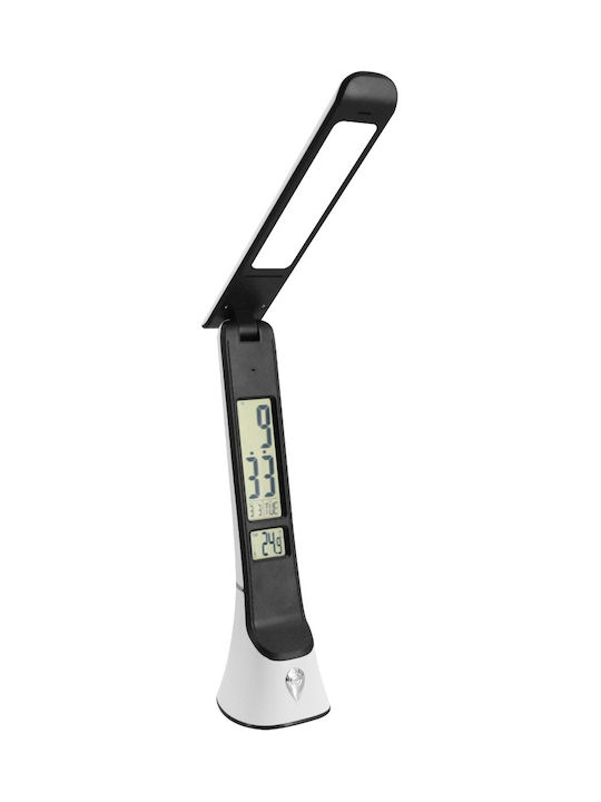 Avide ABLDLC-6W-WB-HG Rechargeable LED Office Lamp Foldable in Black Color