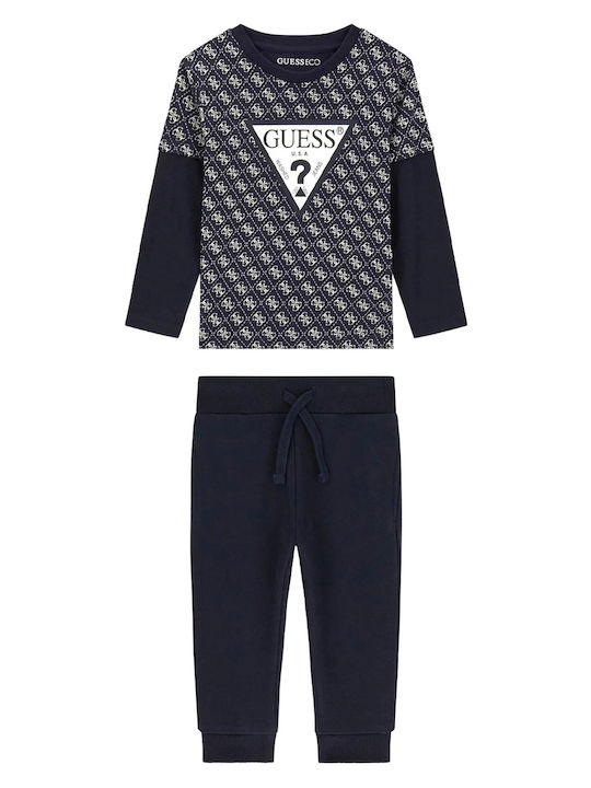Kids Sweatpants Set With Top Blue