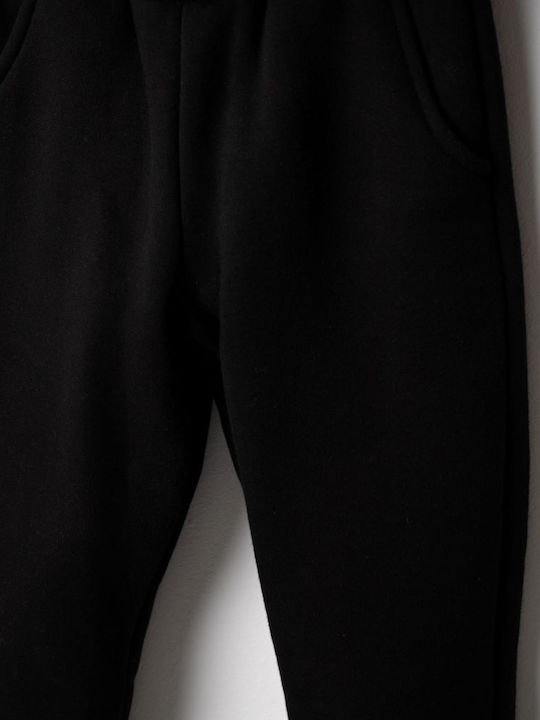 Kids Sweatpants Set Black 2 Pieces