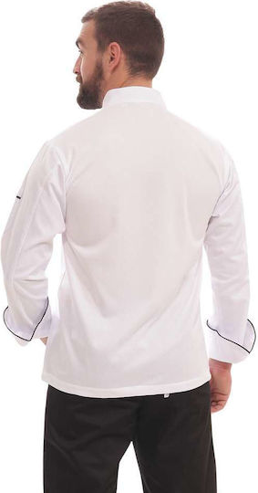The Uniform Company Mantel Koch 100% Baumwolle Weiß