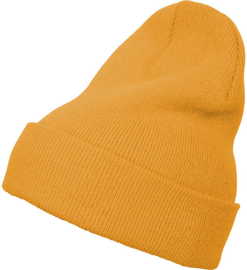 Beanie Unisex Beanie Knitted in Gold Colour