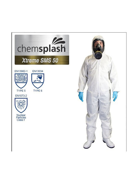 Chemsplash Xtreme 50 SMS Форма С Пръскане На Химикали Тип 5 / 6 Червена