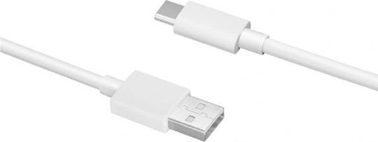 Realme USB 2.0 Кабел USB-C Мъжки - USB-A 65W Бял 1m DL129 Bulk