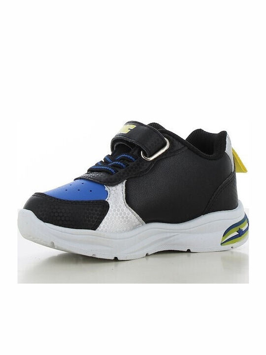 Sonic Παιδικά Sneakers με Σκρατς & Φωτάκια Μαύρα