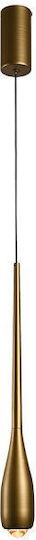Luma Pendant Light Gold LED with Warm White Light