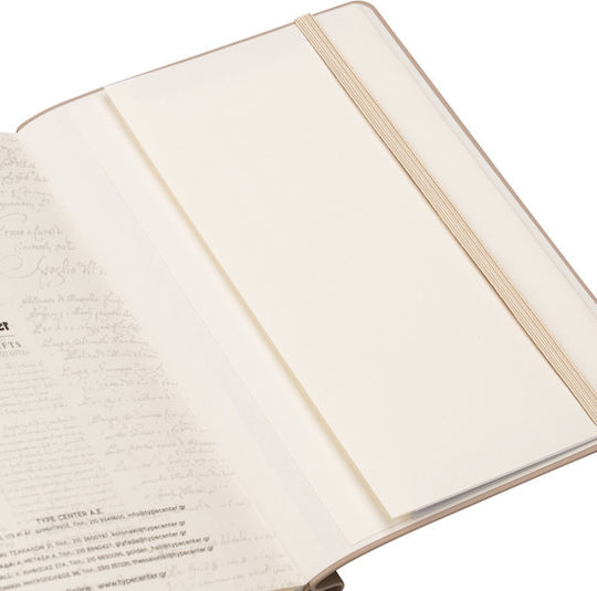 Type Center Weekly Agenda A5 2027 Beige Leather 14x20.5cm (with Personalization)