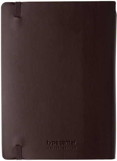 Type Center Daily Agenda A5 2027 Brown Leather 14x20.5cm (with Personalization)