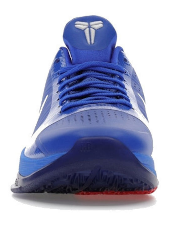 Kobe 5 Protro "Dodgers" Ниски Баскетболни Обувки Rush Blue / Wolf Grey / Comet Red