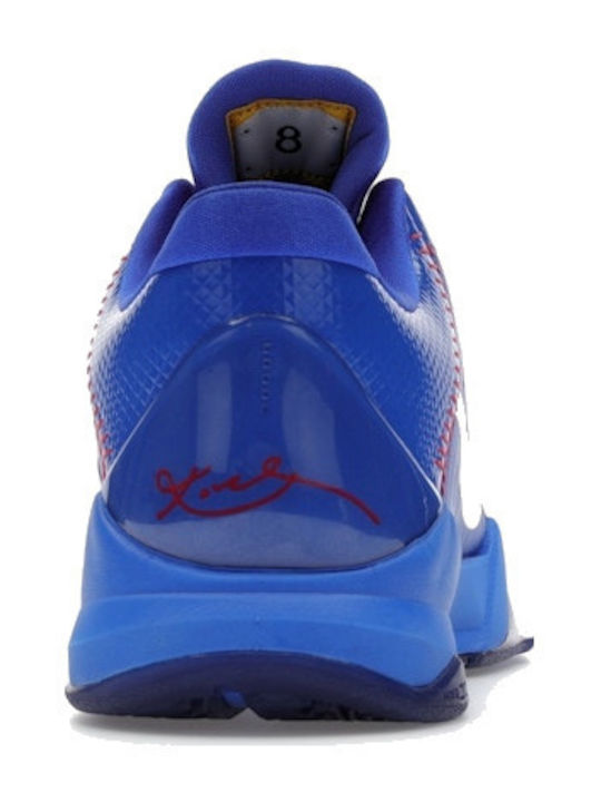 Kobe 5 Protro "Dodgers" Ниски Баскетболни Обувки Rush Blue / Wolf Grey / Comet Red