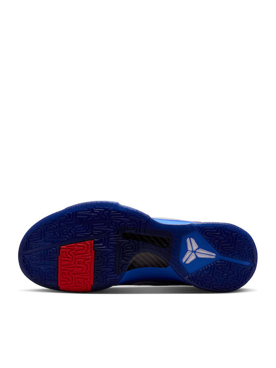 Kobe 5 Protro "Dodgers" Ниски Баскетболни Обувки Rush Blue / Wolf Grey / Comet Red