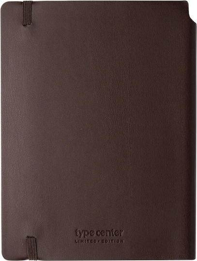Type Center Εβδομαδιαία Ατζέντα A5 2027 Καφέ Δερμάτινη 14x20.5εκ. (με Προσωποποίηση)