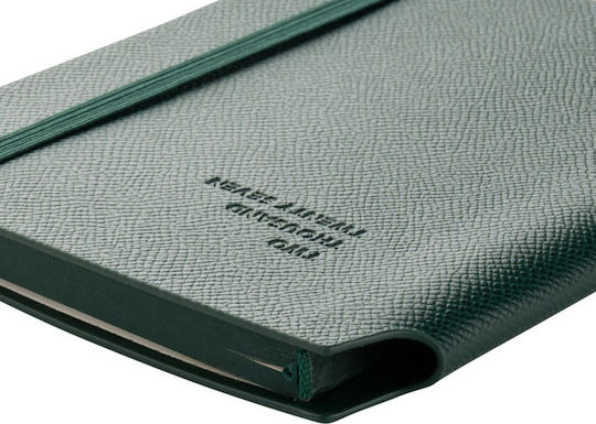 Type Center Weekly Agenda A6 2027 Green Leather 10.5x14.8cm (with Personalization)