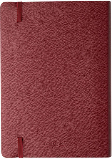 Type Center Ημερήσια Ατζέντα B5 2027 Μπορντό Δερμάτινη 5x23.4εκ. (με Προσωποποίηση)