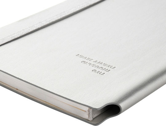 Type Center Εβδομαδιαία Ατζέντα A5 2027 Ασημί Δερμάτινη 14x20.5εκ. (με Προσωποποίηση)