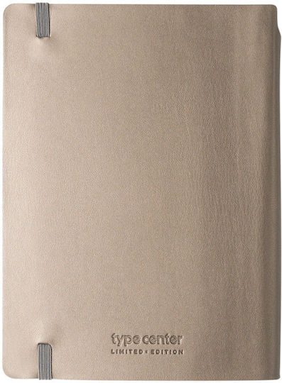 Type Center Ημερήσια Ατζέντα A5 2027 Ασημί Δερμάτινη 14x20.5εκ. (με Προσωποποίηση)
