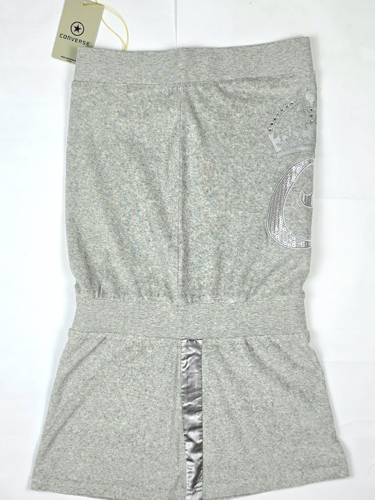 Damen Trägerloses Ganzkörper-Shorts Grau