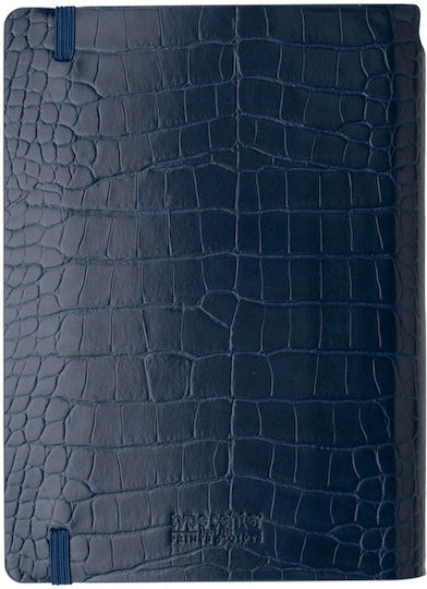Type Center Daily Agenda A5 2027 Blue Leather 14x20.5cm (with Personalization)