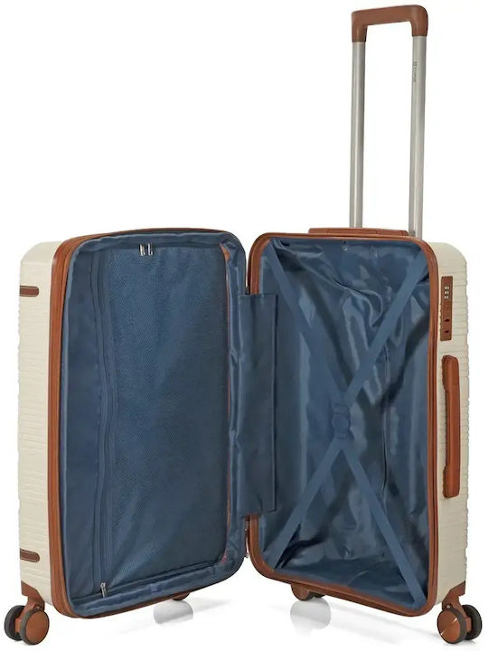 Benzi Medium Hard Beige Suitcase 65cm Height