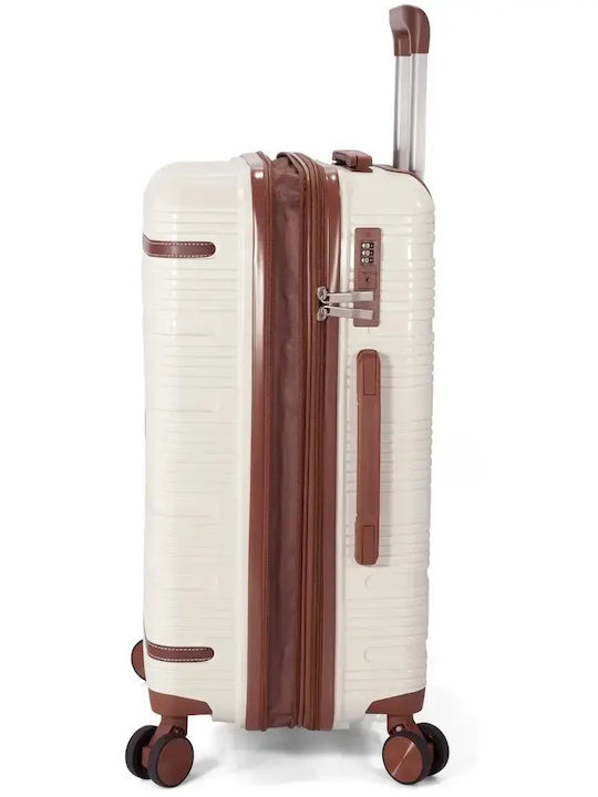 Benzi Medium Hard Beige Suitcase 65cm Height