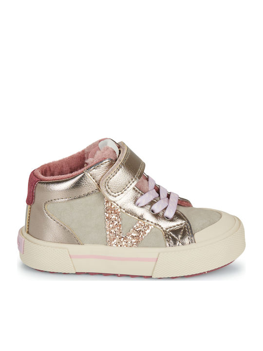Παιδικά Sneakers High Χρυσά