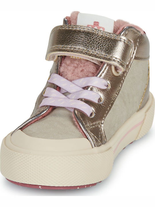 Παιδικά Sneakers High Χρυσά