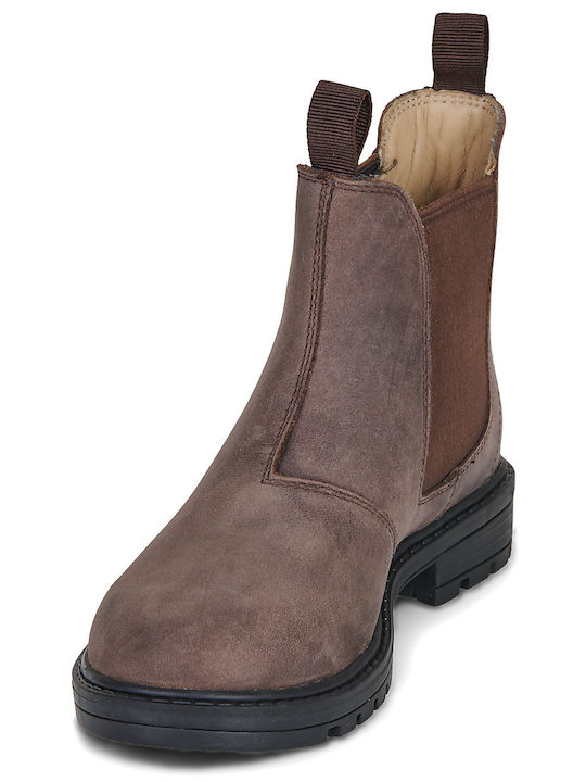 Kids Brown Ankle Boots