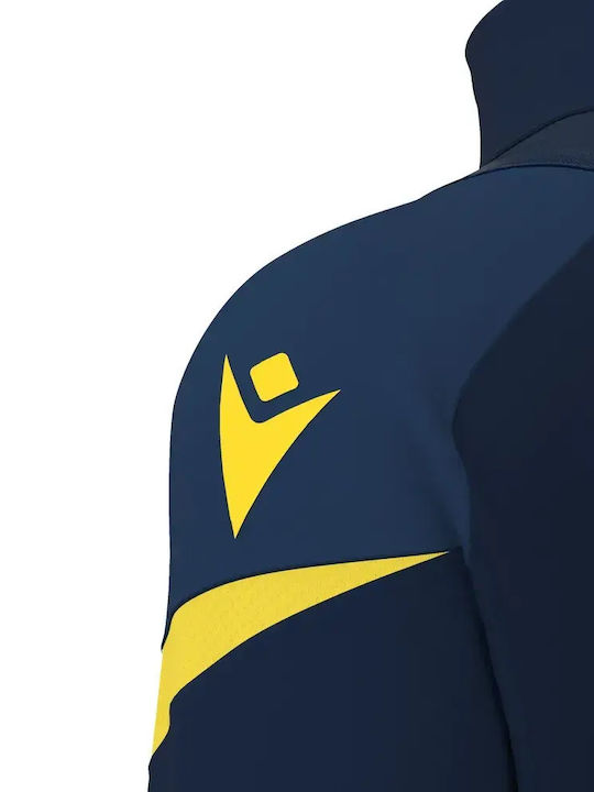 Hollow Blouse Navy/Yellow