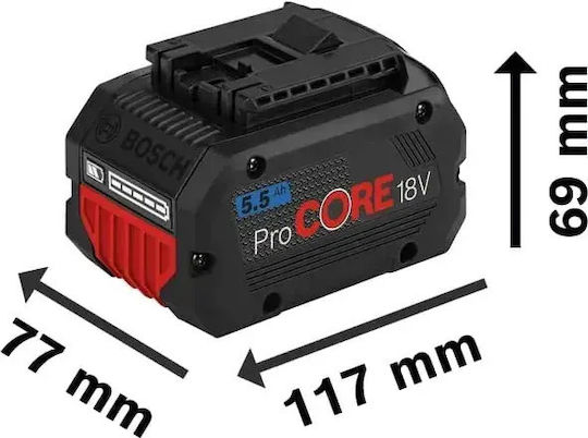 Bosch Bosch Werkzeugbatterie mit 5,5Ah Kapazität Procore18v