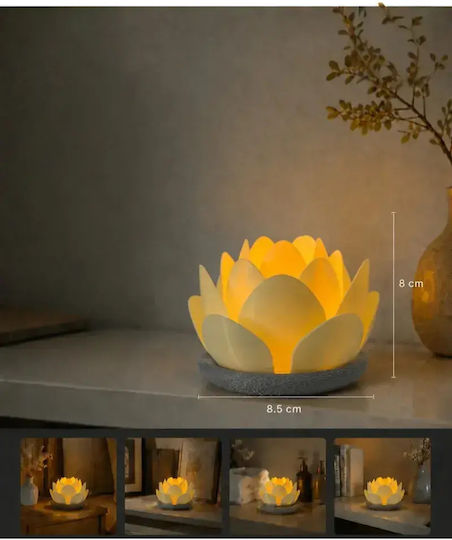 SteweHome Dekorative Tischlampe Warmes Weiß Blume SteweHome Dekorative Tischlampe Warmes Weiß Blume