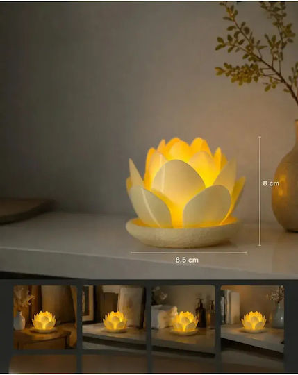 SteweHome Dekorative Tischlampe Warmes Weiß Blume SteweHome Dekorative Tischlampe Warmes Weiß Blume